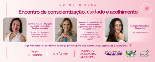 Evento acontece no dia 22, das 13 às 16 horas, no plenário do legislativo