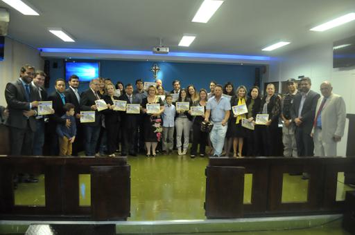 Sessão solene em homenagem ao Dia do Rotariano,comemorado no dia 23 de fevereiro.