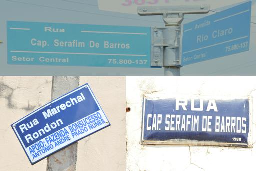 Visitantes são os principais prejudicados pelo estado em que se encontram as placas espalhadas pelas ruas da cidade