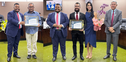 Valdinei Souza e Lucas Otaviano foram homenageados em 10 de dezembro de 2025