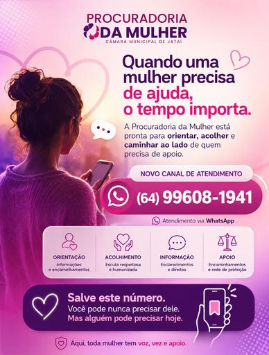 Agora a comunidade também pode entrar em contato pelo WhatsApp