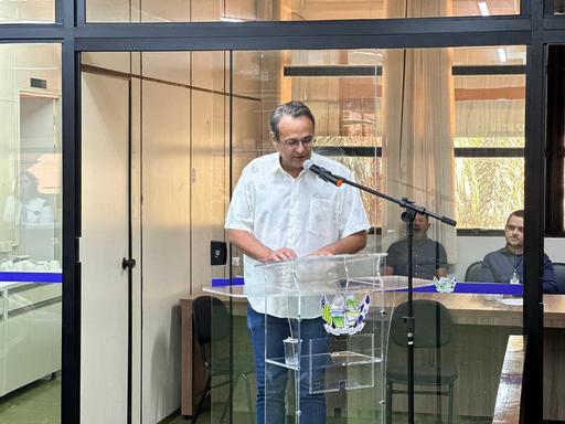 O professor mestre Sandorlei da Silva também fez uso da tribuna