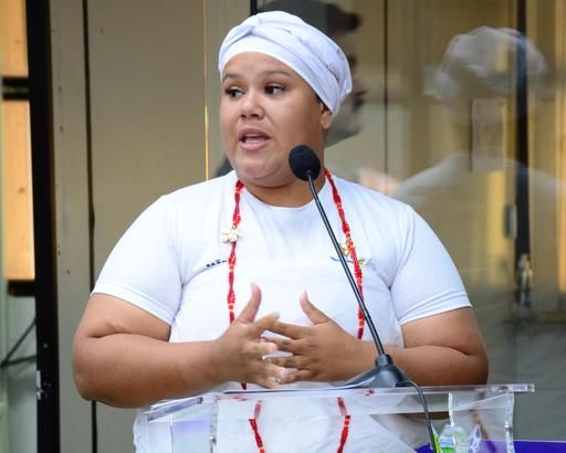 Uana Kimberly solicitou apoio para a Casa de Umbanda Nega Chica